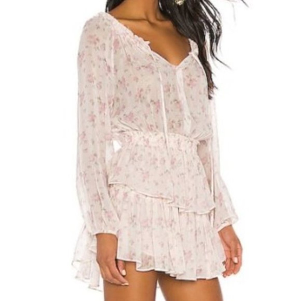 LOVESHACKFANCY POPOVER DRESS IN CHARM SIZE P NWT